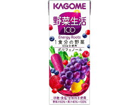 【送料無料　24個販売】カゴメ　野菜生活100ベリーサラダ　200ml　野菜ジュース　健康　まとめ買い