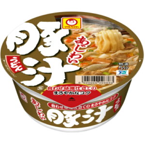 送料無料 まとめてお得【12個販売】 マルちゃん あじわい豚汁うどん 109g 12個入り  カップラーメン