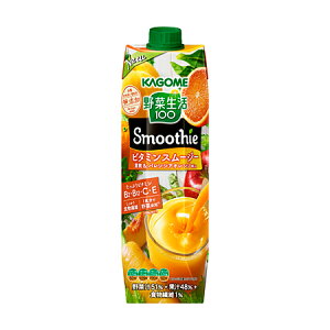 【まとめ買いでお得!】【6本販売】 カゴメ 野菜生活ビタミンスムージー 黄桃 1L  飲料水