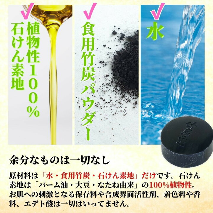 楽天市場】【お試し】【炭せっけんミニ14g（メール便）】炭 竹炭 