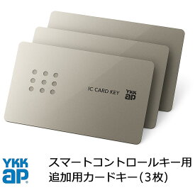 【YKKAP　YKK】カードキー 3枚セット 追加 YS 2K-49929 YKK YKKAP 正規品 純正品 シールキー スマートコントロールキー ピタットキー ポケットキー ポケットkey リモコンキー タグキー