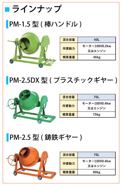 楽天市場】タケムラテック (配送先法人様限定) コンクリートミキサー 