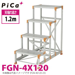 �s�J/Pica ��Ƒ�iDanchi�V���[�Y) FGN-4X120 �H�ʁF�W���^�C�v �ő�g�p���ʁF150kg �V�ꍂ���F1.2m �i���F4 ���ʁF22.6kg �_���`