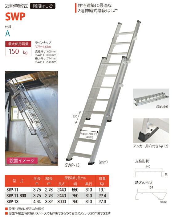 Pica 2連ハシゴ 6m 高く買取るゾウ八幡西店