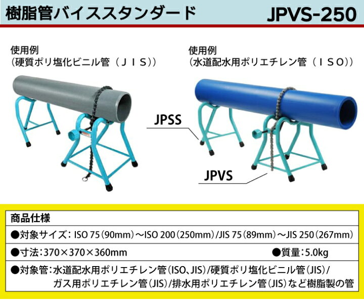 楽天市場】MCC 樹脂管バイススタンダード JPVS-250 : 機械と工具の 