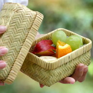 【国産/日本製】スズ竹ミニ弁当箱（篠竹） 竹 弁当箱 ランチボックス 国産 日本製 おにぎりケース 小さい…