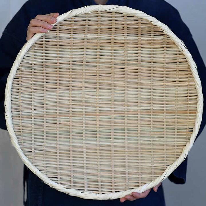 楽天市場】梅干しの土用干し約2kg用【国産】丸竹ざる（特々大）46cm