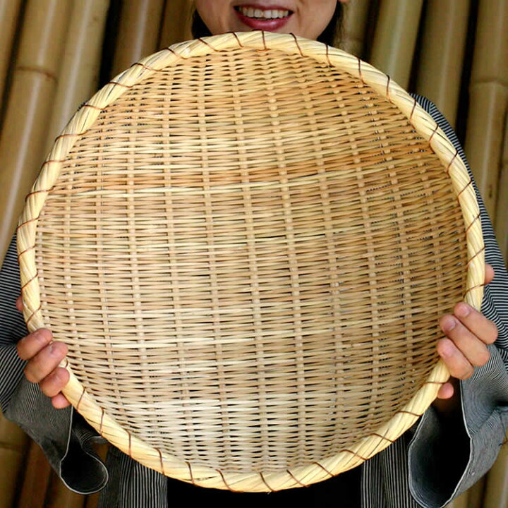楽天市場】深竹ざる（銅巻）小 40cm : 虎斑竹専門店 竹虎