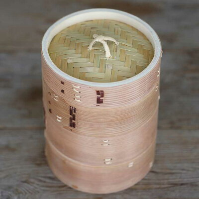 杉蒸籠15cm3段身蓋セット