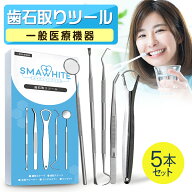 歯石取り ツール 5本セット 【一般医療機器】 歯石除去 スケーラー 歯石とり ヤニ取り 歯石 歯 セルフ ケ…
