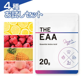 EAA 個包装 20g 4個セット ザプロ 必須アミノ酸 サプリ BCAA お試し ビタミン パウダー 粉末 国産 ピーチ パイン レモン ラズベリー 風味 フレーバー 筋トレ ジム カルニチン クエン酸 男性 女性 兼用