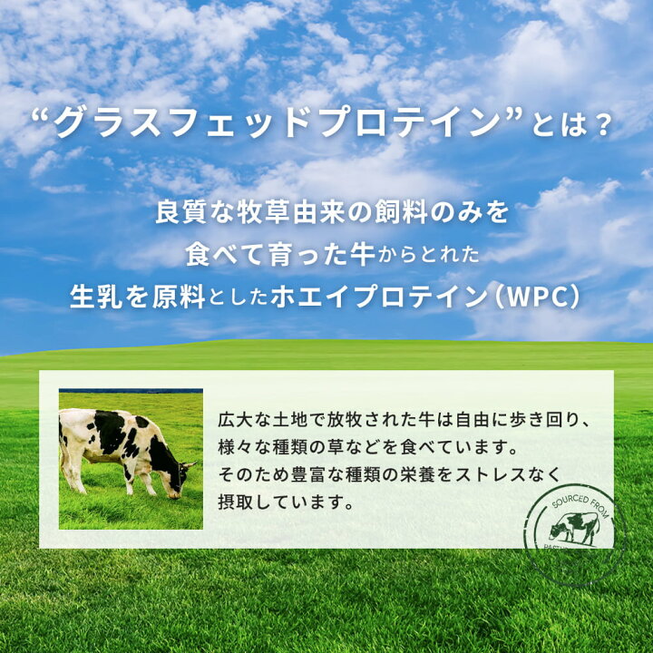 楽天市場】グラスフェッド プロテイン 3kg 無添加 グラスフェッド 