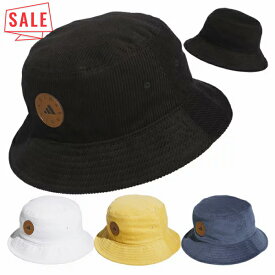 【セール対象】 アディダス ゴルフ バケットハット メンズ レディース 帽子 ハット バケツハット エアロレディ ゴルフハット コーデュロイ シンプル ブランド JSQ93 adidas golf