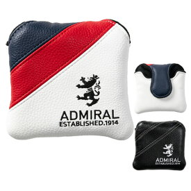 【365日出荷対応】 アドミラルゴルフ ヘッドカバー メンズ レディース パターカバー マレット ロゴ 無地 ブランド ADMG5AHE Admiral Golf