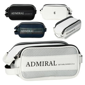 【365日出荷対応】 アドミラルゴルフ ラウンドポーチ メンズ レディース バッグ ポーチ ラウンドバッグ マルチ メッシュ ダブルファスナー ゴルフバッグ ブランド ロゴ 無地 ADMZ6AE1 Admiral Golf