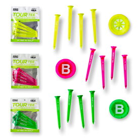 【365日出荷対応】 バンデル ゴルフ ツアーティー プロ メンズ レディース ロングティー 4本セット ポリカーボネート スピンを抑える ラウンド用品 コンペ景品 ギフト ブランド BANDEL GOLF BG-TTP01