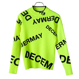 【月間優良ショップ受賞】 ディセンバーメイ ゴルフ ニット レディース 長袖 ハイネック モックネック セーター 保温 温かい 軽量 ストレッチ 総柄 ゴルフウェア ブランド ロゴ DECEMBERMAY 2-412-1033