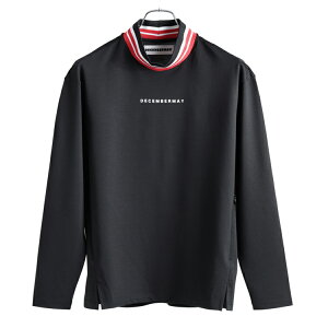 【365日出荷対応】 ディセンバーメイ ゴルフ モックシャツ メンズ レディース 長袖 ハイネック モックネック シャツ 吸水速乾 ストレッチ UVカット 無地 ゴルフウェア ブランド ロゴ DECEMBERMAY