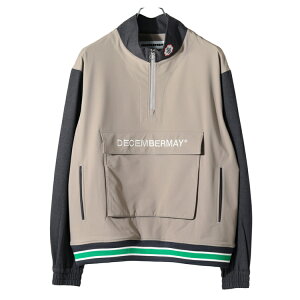 【月間優良ショップ受賞】 ディセンバーメイ ゴルフ ブルゾン メンズ 長袖 トップス ハーフジップ ジャケット アウター 軽量 裏起毛 撥水 防風 吸湿発熱 保温 ストレッチ グレンチェック 秋