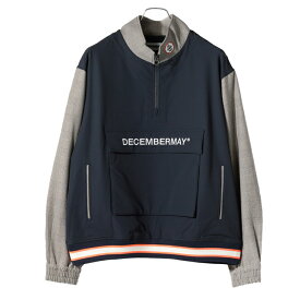 【12月は毎日エントリーでポイント3倍】 ディセンバーメイ ゴルフ ブルゾン メンズ 長袖 トップス ハーフジップ ジャケット アウター 軽量 裏起毛 撥水 防風 吸湿発熱 保温 ストレッチ グレンチェック 秋冬 ゴルフアウター ゴルフウェア ブランド DECEMBERMAY 1-512-1510