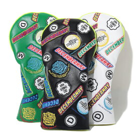 【365日出荷対応】 ディセンバーメイ ゴルフ ヘッドカバー ドライバー用 ドライバーカバー 総柄 刺繍 保護 ブランド ロゴ 3-999-8011 DECEMBERMAY