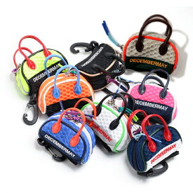 【365日出荷対応】 ディセンバーメイ ゴルフ ボールポーチ メンズ レディース ゴルフボールポーチ カラビナ ミニボストンバッグ型 ボールケース ベルトループ ブランド 3-999-8523 DECEMBERMAY