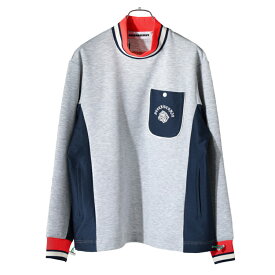 【365日出荷対応】 ディセンバーメイ ゴルフ モックネック スウェット メンズ レディース 長袖 ハイネック トレーナー ダンボールニット ストレッチ UVカット ゴルフウェア ブランド ロゴ DECEMBERMAY 4-512-1117