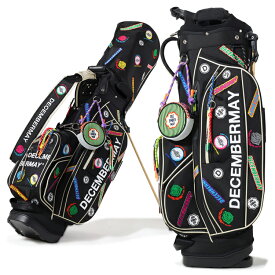 【月間優良ショップ受賞】 ディセンバーメイ ゴルフ キャディバッグ スタンドバッグ メンズ レディース 9.0型 約4.2kg 5分割 ポーチ付き スタンドキャディバッグ ゴルフバッグ レア ブランド DECEMBERMAY 3-999-8010