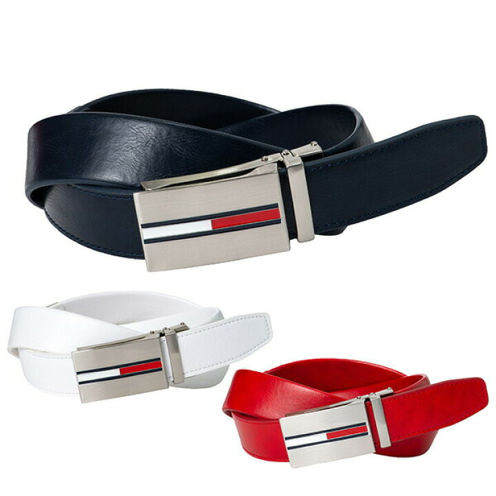 楽天市場 月間優良ショップ受賞 トミーヒルフィガー ゴルフ ベルト メンズ レディース ストレッチ スライド ロックベルト バックル 長さ調節 カット 無地 白 紺 赤 Thmb0fv1 Webgolfshop Takeuchi