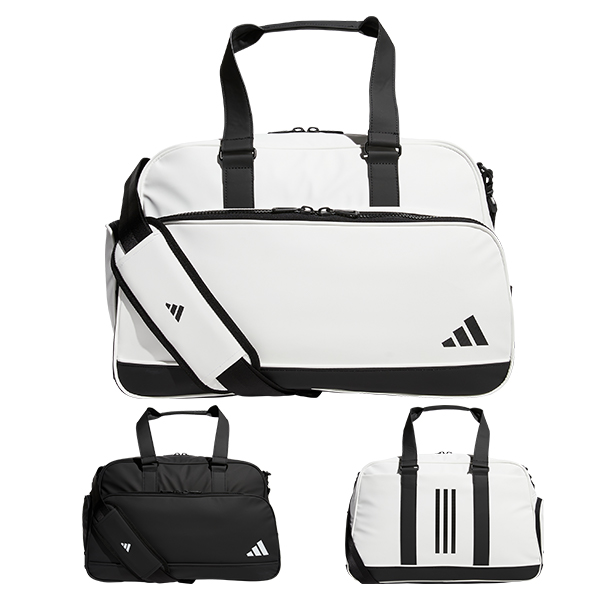  アディダス ゴルフ ボストンバッグ メンズ レディース バッグ 鞄 ゴルフバッグ シューズポケット付き ショルダーストラップ 持ち運び 白 黒 ブランド MGS10 adidas golf