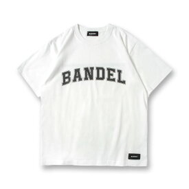 【365日出荷対応】 バンデル Tシャツ 半袖 メンズ シャツ クルーネック 無地 ロゴ ブランド 春 夏 秋 T033A-WH BANDEL