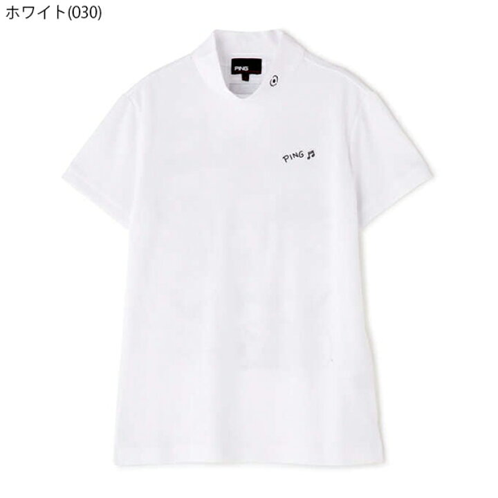 【サマーセール対象】 30%オフ ピンアパレル ゴルフ モックシャツ レディース 半袖 ハイネック モックネック カットソー ゴルフウェア スポーツ ブランド 無地 春 夏 秋 PING 6223168312 WEBGOLFSHOP TAKEUCHI ping 半袖 ハイネックカットソー モックネック ゴルフウェア ネイビー LL