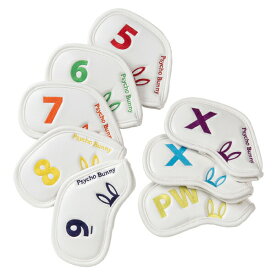 【365日出荷対応】 サイコバニー ゴルフ アイアンカバー セット メンズ レディース ヘッドカバー アイアン IR用 8個入り 刺繍 ロゴ ブランド PSYCHO BUNNY PBMG3SH4