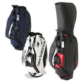 【月間優良ショップ受賞】 ニューバランス ゴルフ キャディバッグ メンズ レディース カートバッグ 9.0型 約4.5kg 7分割 46インチ対応 レア ゴルフバッグ 無地 ブランド 0124980003 New Balance golf
