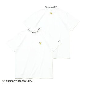 【月間優良ショップ受賞】 ニューエラ ゴルフ モックシャツ コラボ メンズ レディース 半袖 Tシャツ ポケモン ピカチュウ ミッドネック ゴルフウェア 春 夏 無地 14124680 NEW ERA ブランド