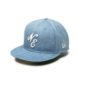【365日出荷対応】 ニューエラ キャップ メンズ レディース 帽子 ロゴ デニム 59FIFTY 14388870 NEW ERA 無地 シール 平つば フラットバイザー ブランド