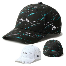 【365日出荷対応】 ニューエラ ゴルフ キャップ メンズ レディース 帽子 スプラッシュペイント 9FORTY ゴルフキャップ 14747234 14747235 NEW ERA ブランド 総柄 シール カーブバイザー ベルクロストラップ
