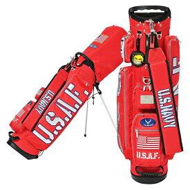 【月間優良ショップ受賞】 アーミーベースコレクション ゴルフ キャディバッグ メンズ 9.0型 5分割 約3.5kg スタンドバッグ ゴルフバッグ 無地 レア ブランド ABC-047SB