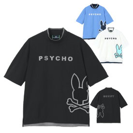 【月間優良ショップ受賞】 サイコバニー ゴルフ モックシャツ メンズ 半袖 シャツ Tシャツ モックネック ゴルフウェア 無地 春 夏 ブランド GF415 PSYCHO BUNNY