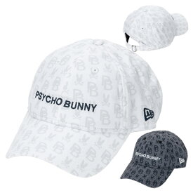 【365日出荷対応】 サイコバニー ゴルフ ニューエラ キャップ コラボ メンズ レディース 帽子 コラボキャップ ベルオアシス 9THIRTY 総柄 ブランド PBMG404F PSYCHO BUNNY