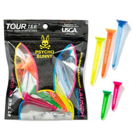 【365日出荷対応】 サイコバニー ゴルフ ティー コラボ メンズ レディース ロングティー ショートティー ツアーティー ゴルフティー 5本入り ブランド PBMG6AT1 Psycho Bunny