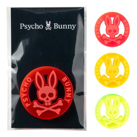 【365日出荷対応】 サイコバニー ゴルフ マーカー メンズ レディース ボールマーカー メタクリル樹脂 ゴルフ用品 ブランド シンプル PBMG6AM2 PSYCHO BUNNY