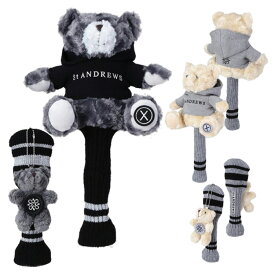【365日出荷対応】 セントアンドリュース ゴルフ ヘッドカバー フェアウェイウッド ユーティリティ メンズ レディース テディベア 2個セット ぬいぐるみ ブランド 0426984211 St ANDREWS