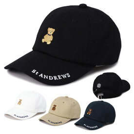 【365日出荷対応】 セントアンドリュース ゴルフ キャップ メンズ レディース 帽子 ゴルフキャップ サイズ調節可能 限定 テディベア 刺繍 ロゴ ブランド 0426987311 St ANDREWS