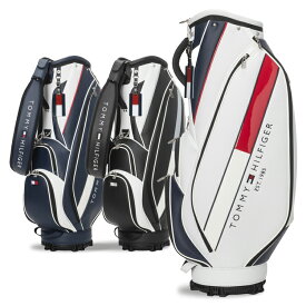 【レビューキャンペーン対象】 トミーヒルフィガー ゴルフ キャディバッグ メンズ 9.0型 5分割 約3.2kg カートバッグ ゴルフバッグ 無地 レア ブランド THMG4SC5 TOMMY HILFIGER GOLF