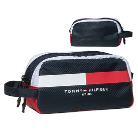 【365日出荷対応】 トミーヒルフィガー ゴルフ ポーチ メンズ レディース バッグ 2層 ファスナー付き マルチ ケース ゴルフバッグ ブランド THMG4SEB TOMMY HILFIGER GOLF