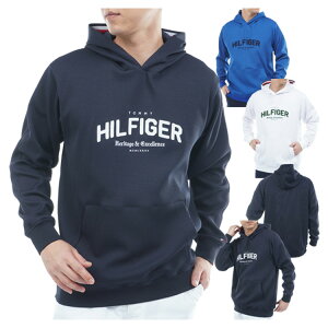 【365日出荷対応】 トミーヒルフィガー ゴルフ フーディー メンズ 長袖 パーカー フード スウェットフーディー UVカット 軽量 ゴルフウェア ブランド 無地 秋 冬 THMA551