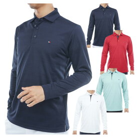 【365日出荷対応】 トミーヒルフィガー ゴルフ ポロシャツ メンズ 長袖 シャツ 吸水速乾 UVカット 抗菌防臭 ゴルフウェア ブランド 無地 ロゴ 春 秋 冬 THMA568