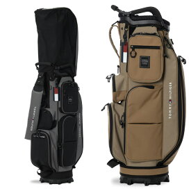 【365日出荷対応】 トミーヒルフィガー ゴルフ キャディバッグ メンズ 9.0型 5分割 約3.4kg カートバッグ ゴルフバッグ コーデュラ 無地 レア ブランド ロゴ TOMMY HILFIGER GOLF THMG6SC4