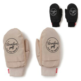 【365日出荷対応】 V12 ゴルフ ミトン メンズ レディース グローブ 両手用 手袋 ストレッチ 保温性 撥水 フリース ゴルフウェア 無地 ロゴ ブランド V122520-AC07 V12 GOLF